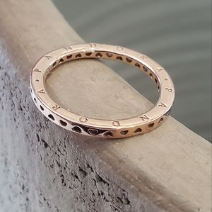 Pandora Signature Hearts Rose Gold Ring